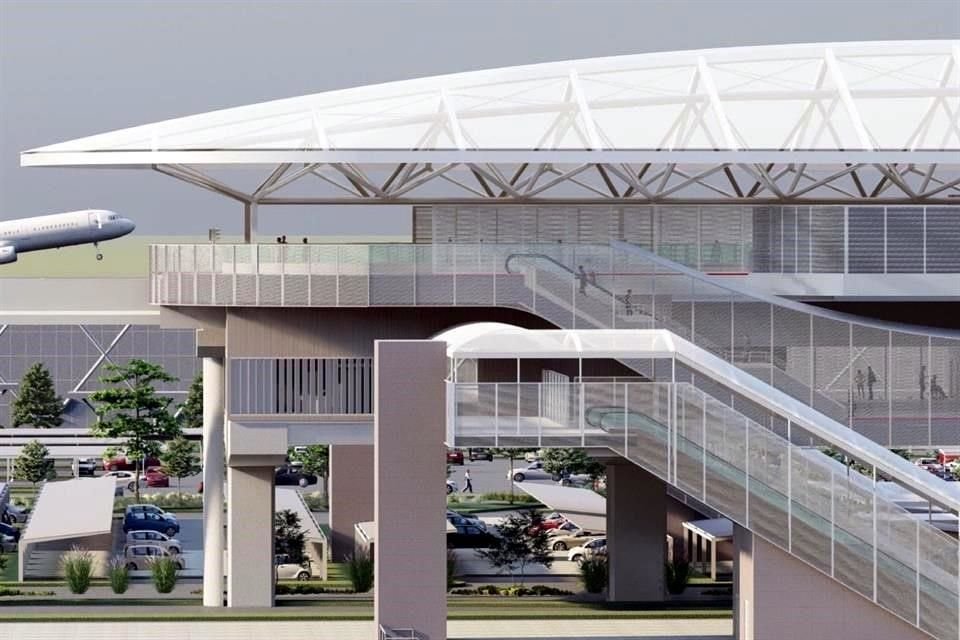 El Gobierno estatal inició ayer los trabajos en el Aeropuerto Internacional de Monterrey para la nueva estación de la L6.