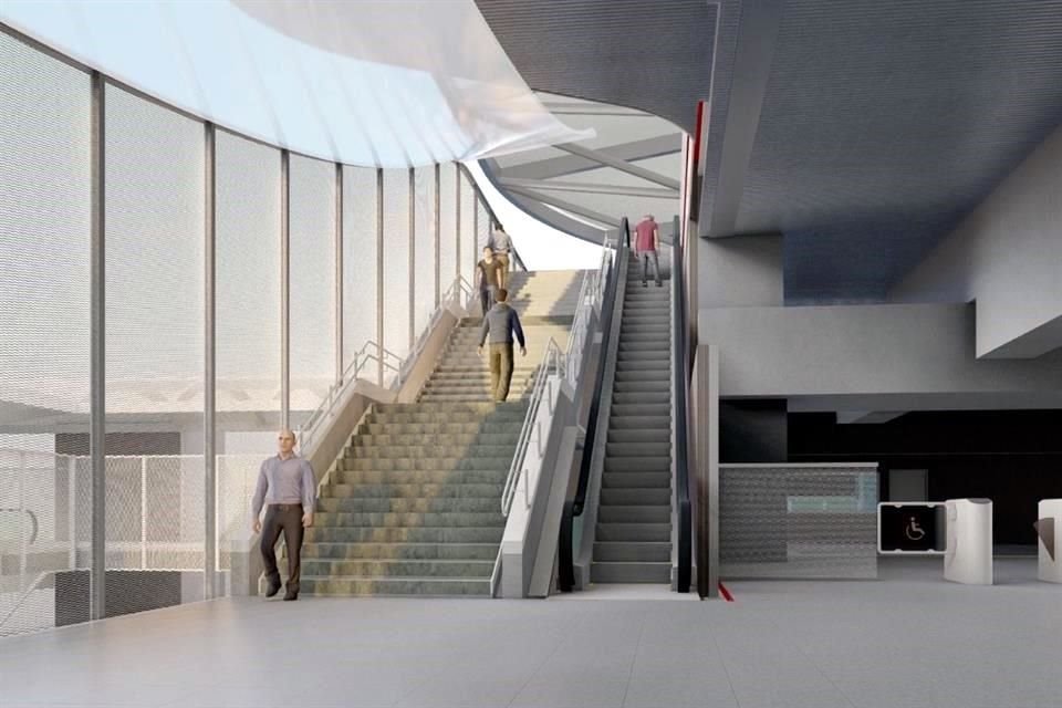 El Gobierno estatal inició ayer los trabajos en el Aeropuerto Internacional de Monterrey para la nueva estación de la L6.