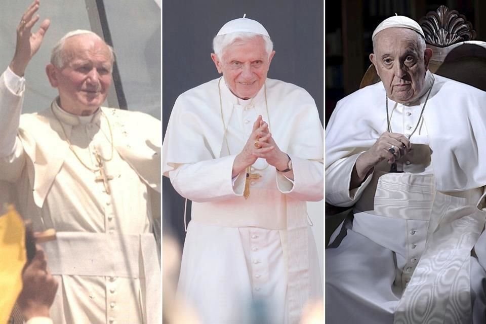 Juan Pablo II (1978-2005), Benedicto XVI (2005-2013) y Francisco (2013-2025) fueron los Papas que labraron una piedra en la Iglesia Católica del siglo XXI.