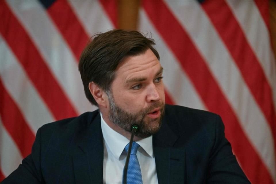 El Vicepresidente JD Vance durante una reunión en la Casa Blanca, el 6 de mayo del 2025.