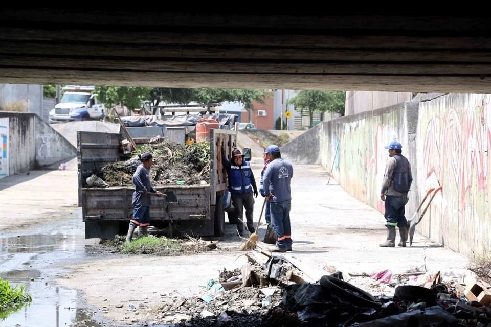 Los trabajos de limpieza se realizaron a lo largo de 1.5 kilómetros.