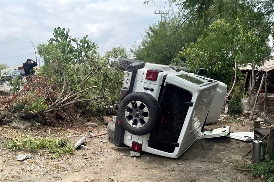 El accidente fue reportado a las 13:10 horas en Antiguo Camino a Ciudad Victoria, en la Colonia San Antonio.