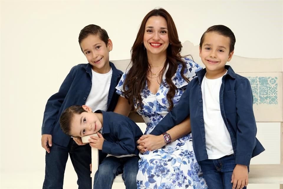 Aarón González, Nayeli Maldonado, Emilio González y Eugenio González