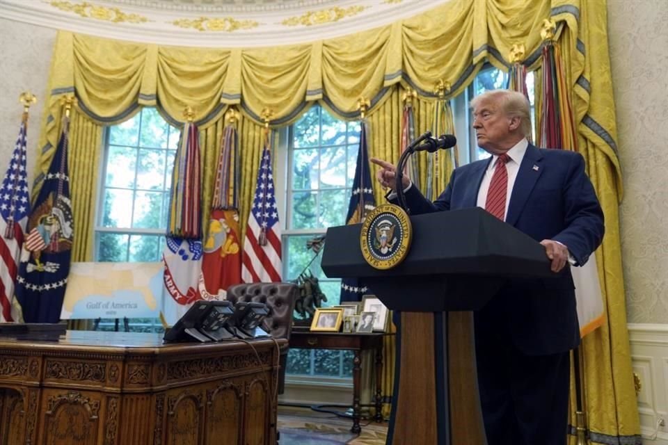 Trump habló de reducir aranceles a China a 80 por ciento y dijo que 'parece correcto'.