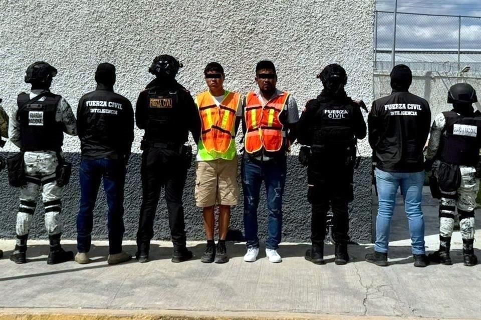 Los detenidos fueron identificados como Andy, de 21 años, y Víctor, de 33 años.