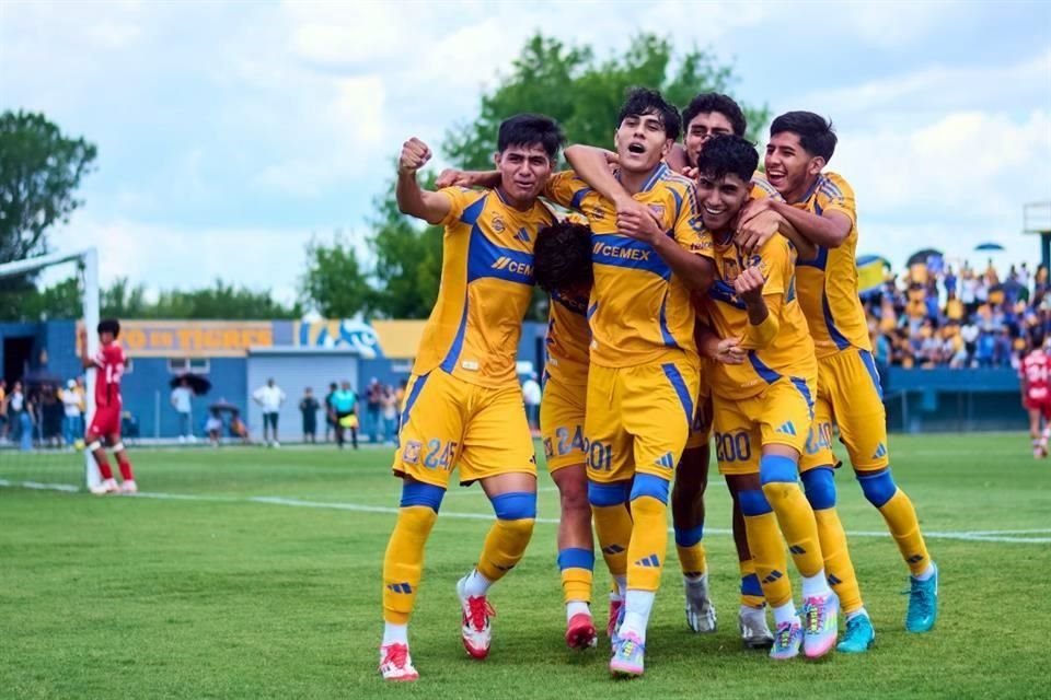 La categoría Sub 19 de Tigres se impuso 5-0 en el marcador global.