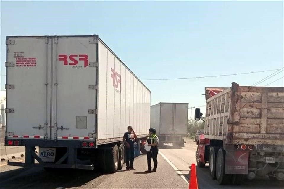 El accidente de reportó cerca de más 12:30 horas.