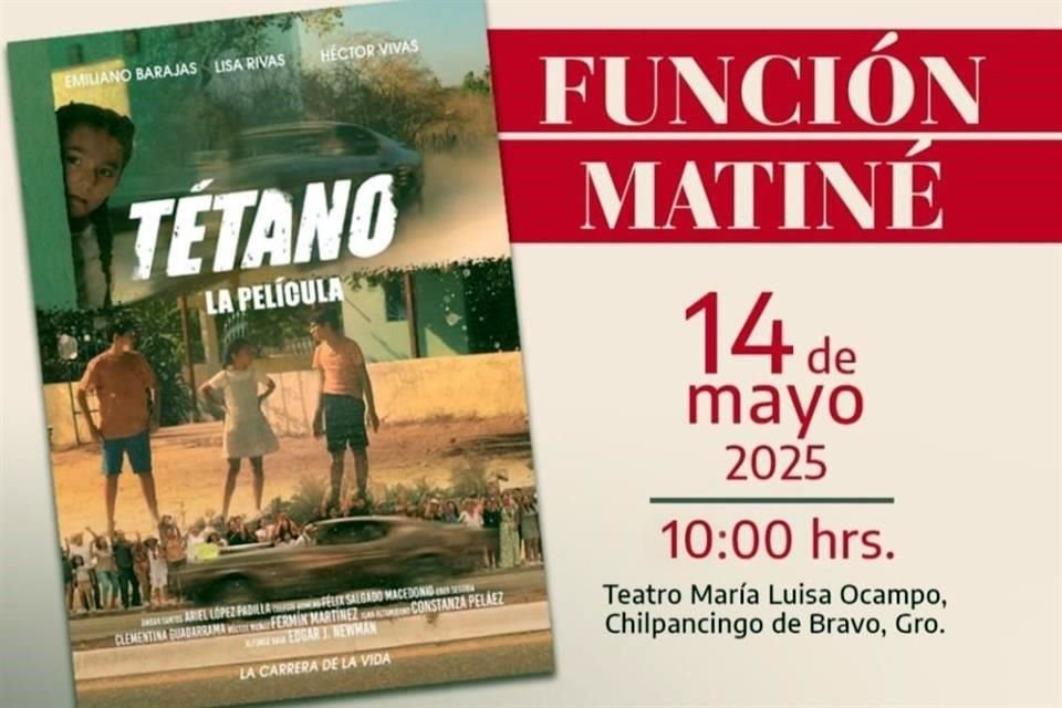 'Tétano' se estrenó en varias salas de cine de Acapulco, Iguala, Chilpancingo y Ometepec en diciembre de 2024.