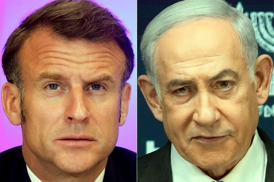 El Primer Ministro israelí, Benjamin Netanyahu, dijo que el Mandatario francés se puso del lado de terroristas tras críticas por Gaza.