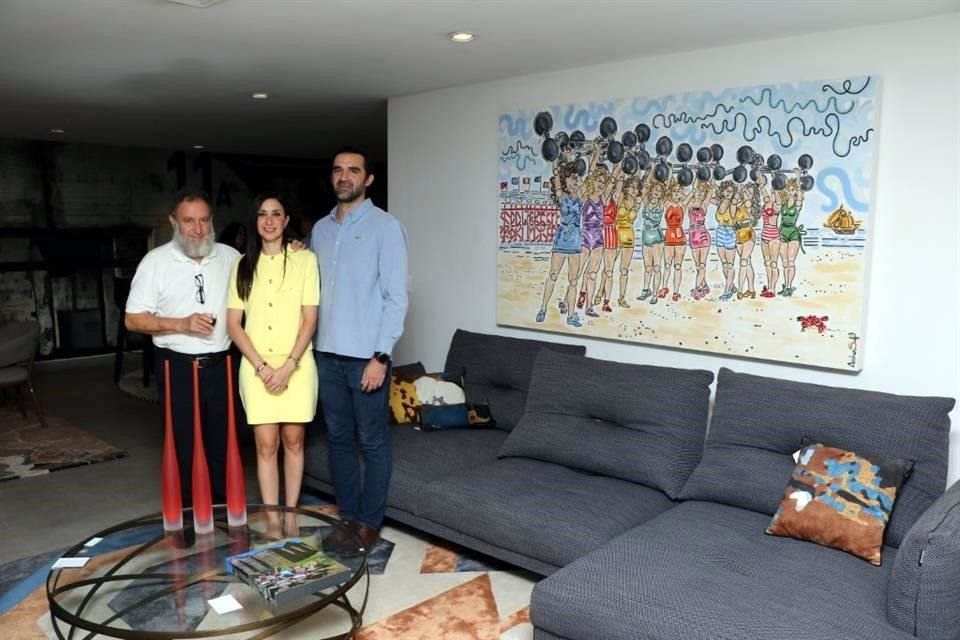 Óscar Sufé, Aisha Sufé y Francisco Villarreal 