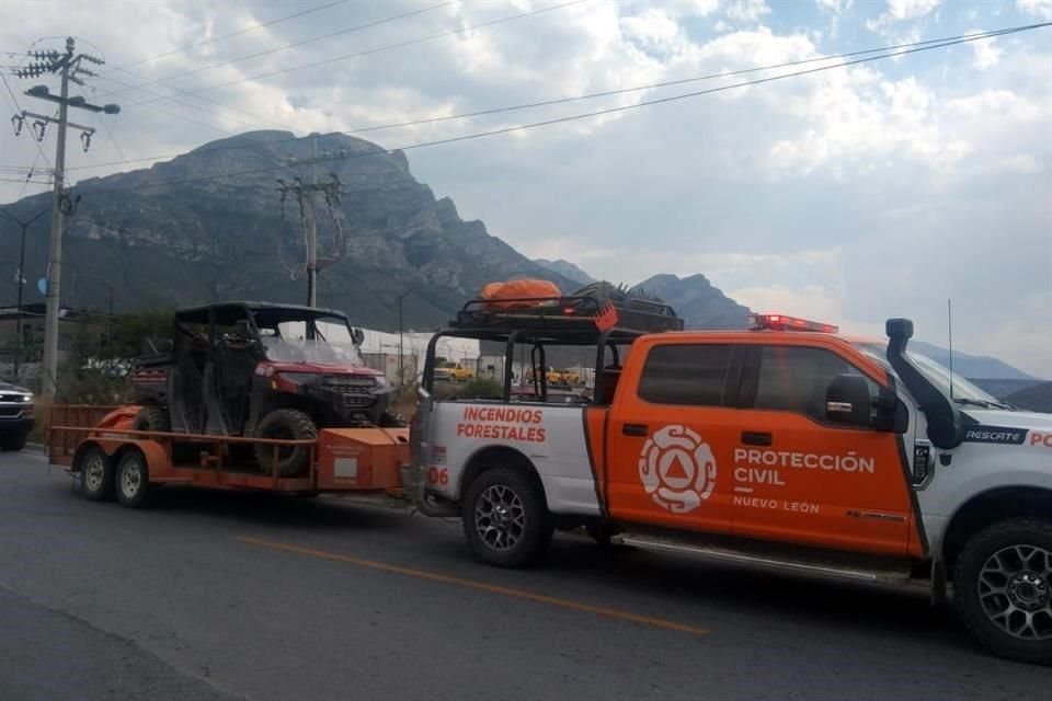 Tras el llamado, al lugar se dirigieron los cuerpos de brigadas contra incendios forestales de Protección Civil municipal y del Estado.