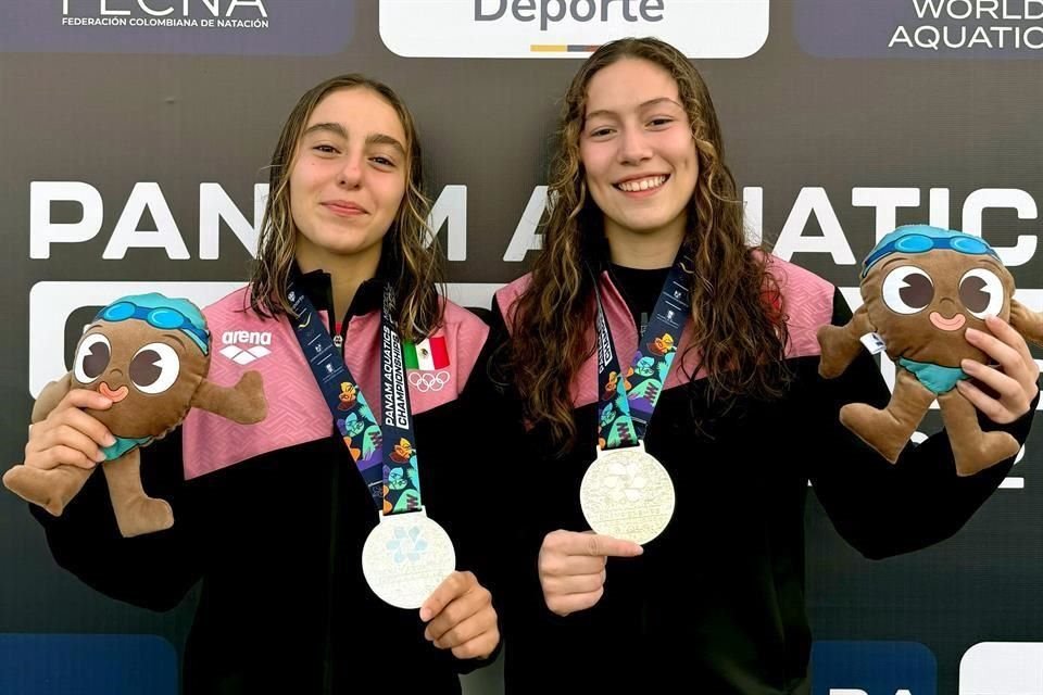 Abigail González y Rut Páez ganaron oro en sincronizados plataforma.