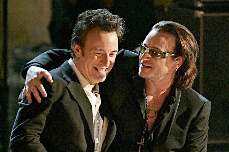 'Bruce Springsteen has been a personal influence on me since 1981. When we met him in London, he was with Pete Townshend of The Who, and we couldn't believe it,' Bono recalled.