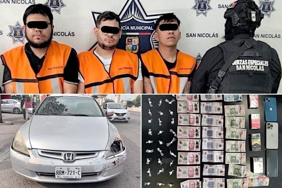 Los detenidos fueron identificados como Jorge Alberto R., de 29 años; Luis Gustavo A., de 25, y Jesús Agustín A., de 24.