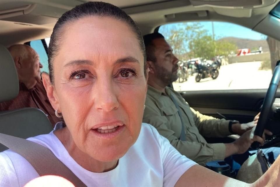 De gira en La Paz, Baja California Sur, la Presidenta Sheinbaum habló sobre el accidente del buque 'Cuauhtémoc' en EU.