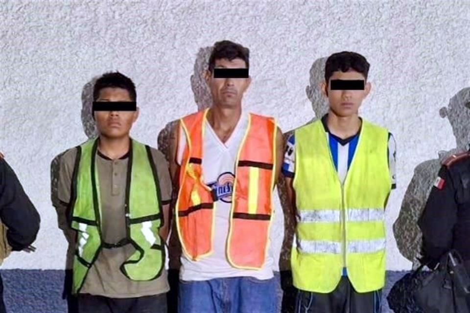 César, de 40 años; Marcial, de 18, y José, de 19.