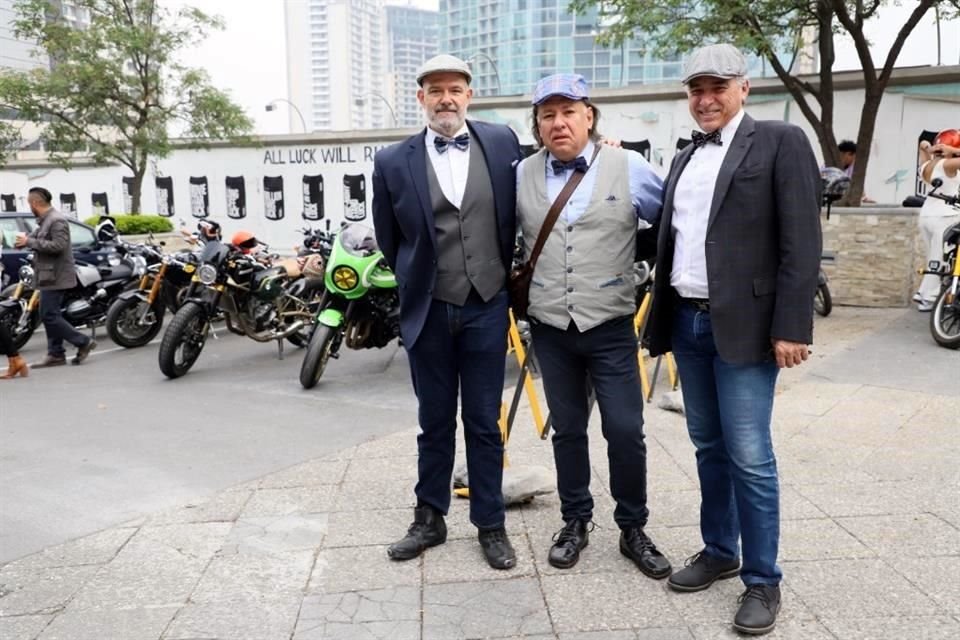 Jesús González, Juan Guel y Rubén Fernández