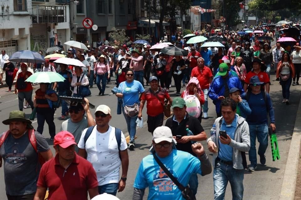 Los maestros decidieron apostar este miércoles al bloqueo en Paseo de la Reforma, una de las principales arterías de CDMX.