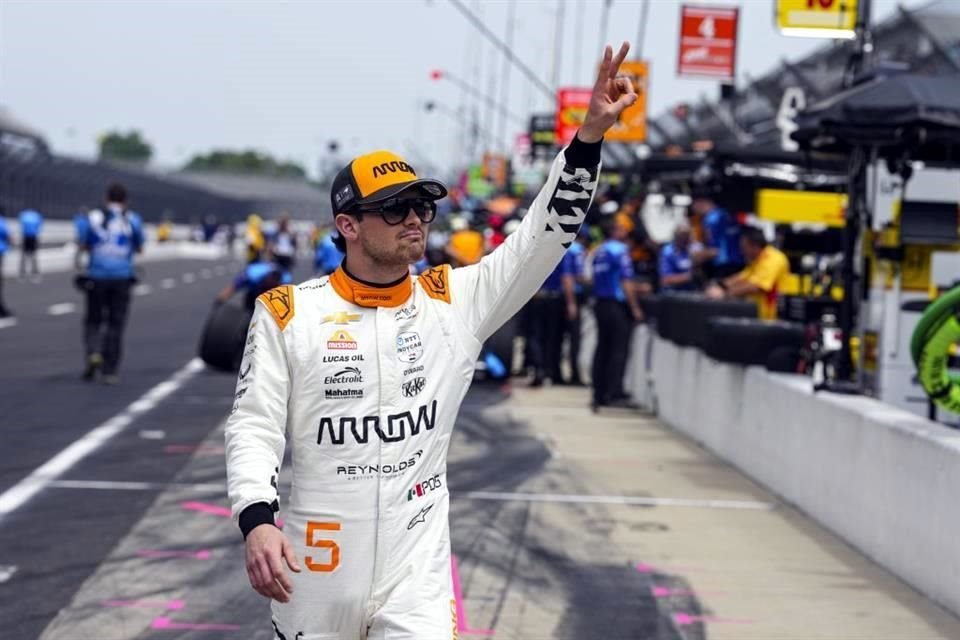 Pato O'Ward fue octavo en la última práctica de las 500 Millas de Indianápolis.