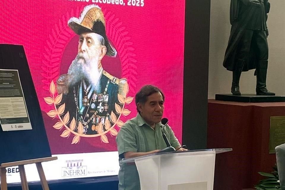 Felipe Arturo Ávila Espinosa, director general del Instituto Nacional de Estudios Históricos de las Revoluciones de México, en el anuncio de la convocatoria en Escobedo, N.L.