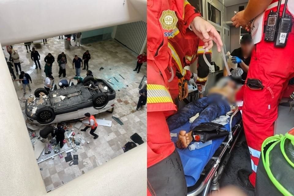La camioneta cayó sobre un puesto semifijo que, en ese momento, se encontraba desocupado. 