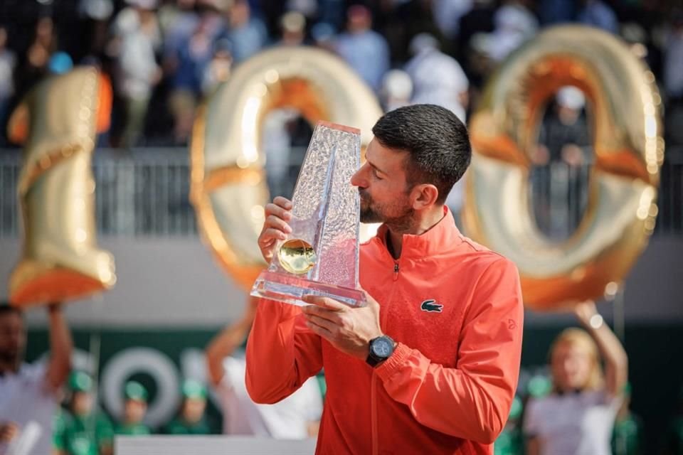Novak Djokovic logró su título número 100 luego de conquistar el Abierto de Ginebra, tras vencer en la Final a Hubert Hurkacz.
