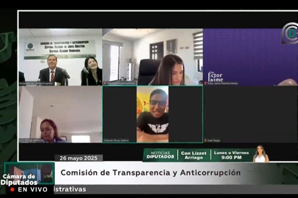 El diputado emecista participó en la reunión de la Comisión de Transparencia de manera virtual.