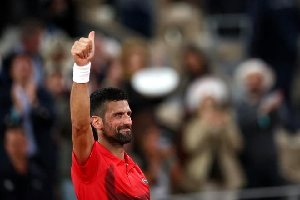 Djokovic suma triunfo en Roland Garros.