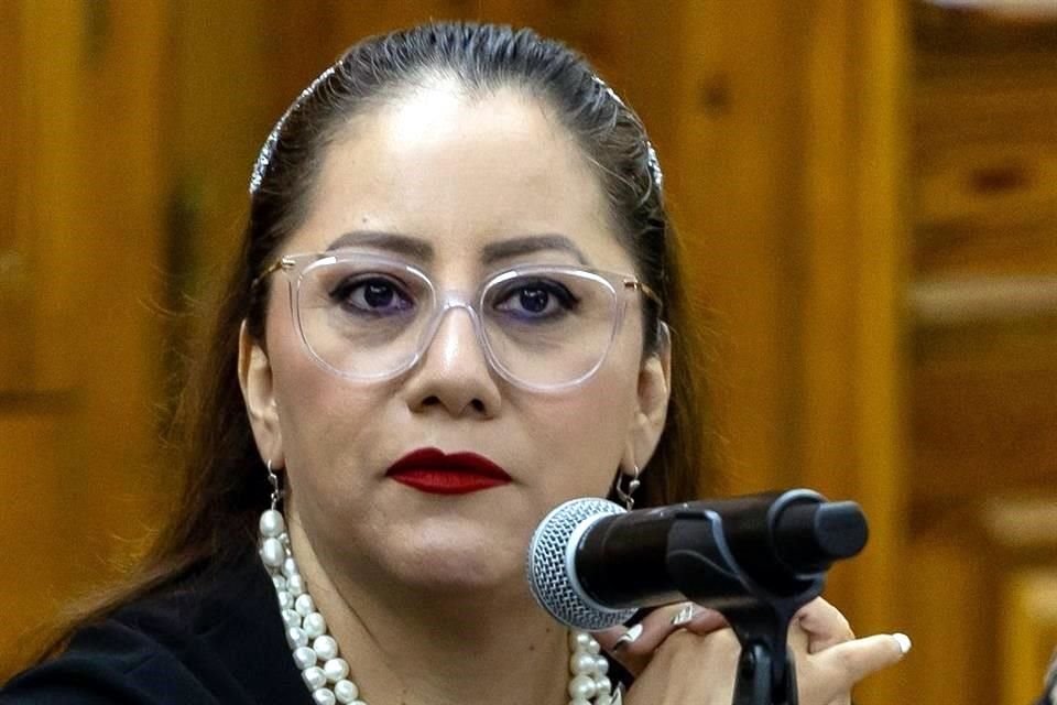 La vocal ejecutiva del INE en Nuevo León, Olga Alicia Castro.