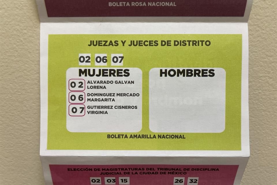No sólo en formato físico, también existe un chatbot que arroja papeletas simuladas con números de ciertos candidatos.