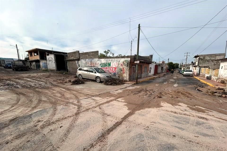 Casas y calles de la Colonia Jorge Treviño, en Doctor Arroyo, se inundaron por las lluvias del miércoles.