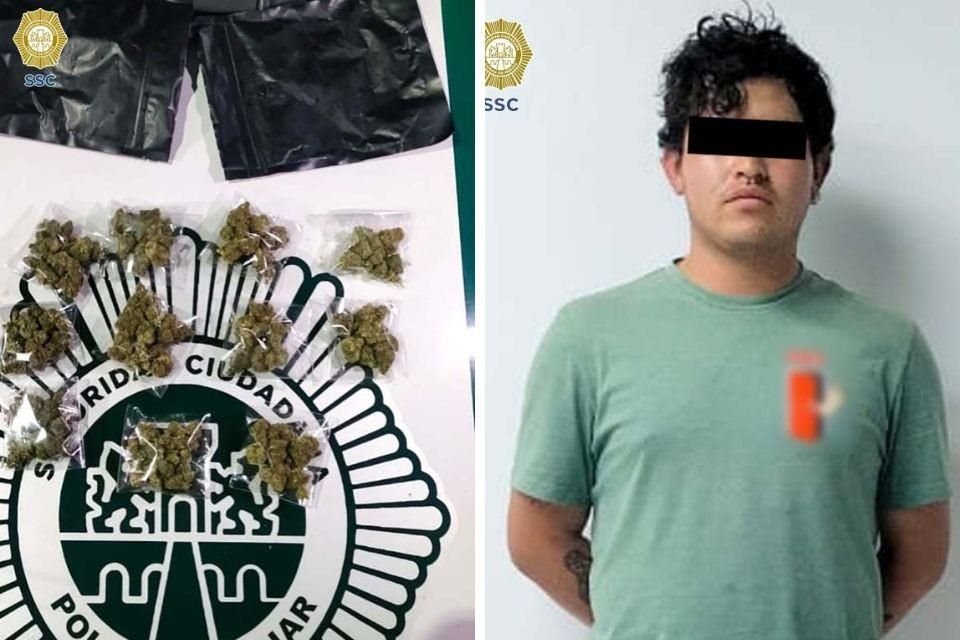 El joven tiene una carpeta de investigación activa por el delito de narcomenudeo en el año 2022.