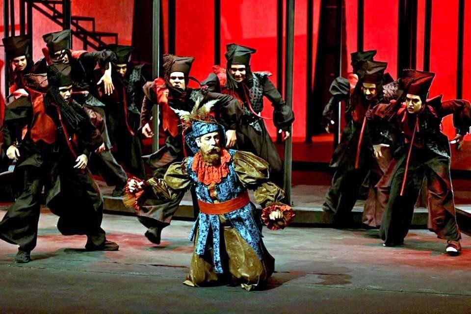 Escena de la puesta iraní de la obra de William Shakespeare