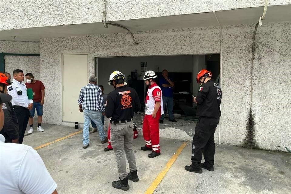 Fue alrededor de las 7:30 horas cuando fue reportado el accidente en la Caja Fama.
