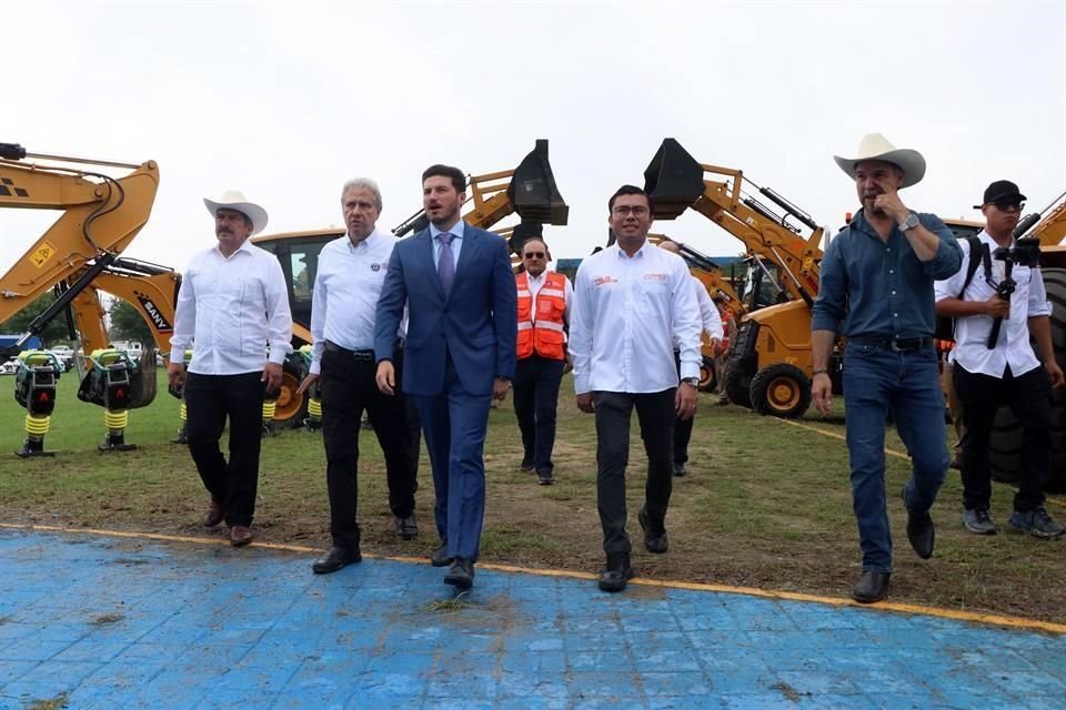 En su discurso, Samuel García, abrió la puerta a construir más presas para la entidad.