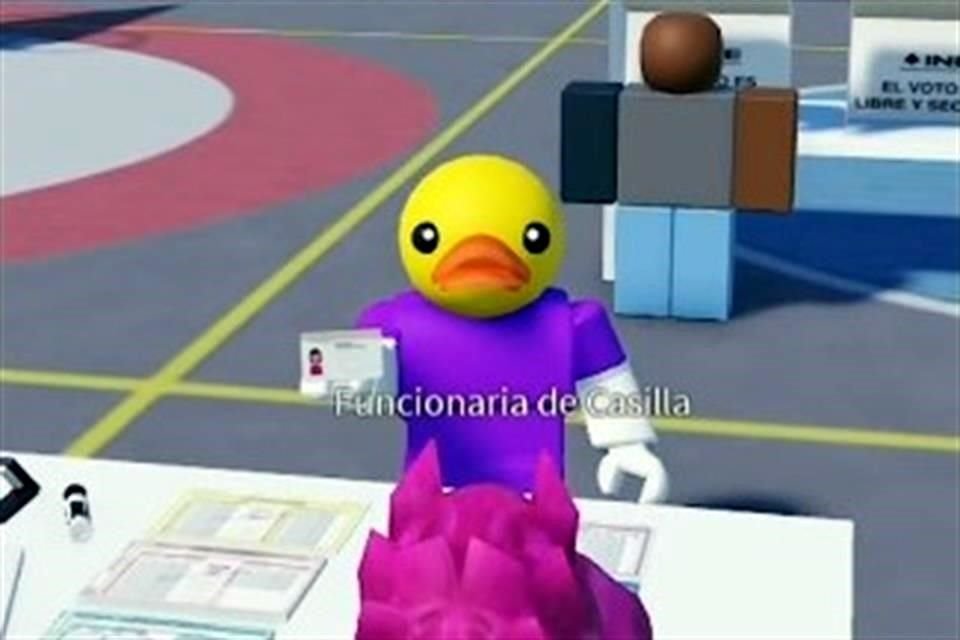 El INE lanzó un simulador del voto en la plataforma Roblox.