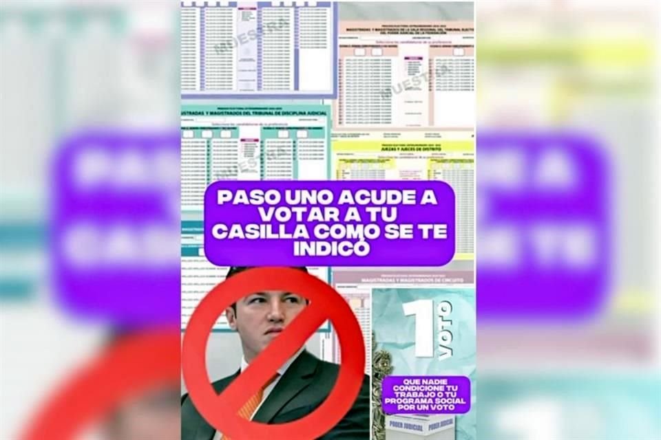Los videos muestran cómo cumplir con el voto ordenado bajo presiones, y luego pide anular la boleta.