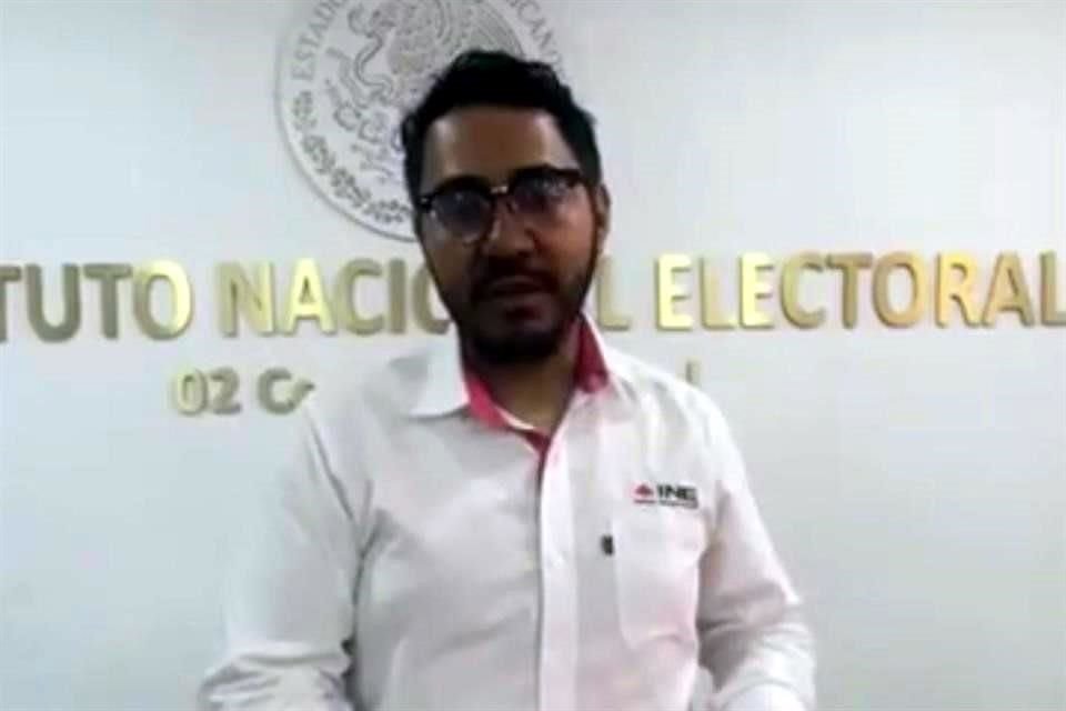 César Alcántara Ávila, vocal ejecutivo del Distrito 02-Reynosa del INE.