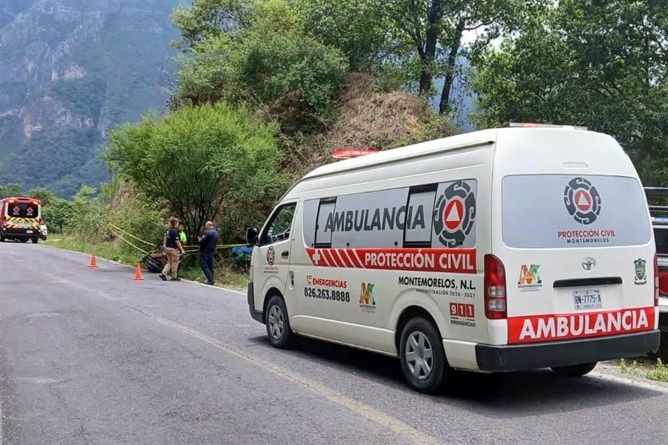El accidente fue reportado a las 13:00 horas en el kilómetro 20 de la carretera intermunicipal de Montemorelos a Rayones.