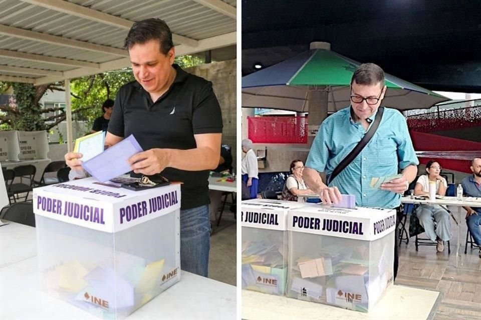 Los dos candidatos regios para un puesto en la SCJN, Ulises Carlín y Ángel Mario García Guerra.