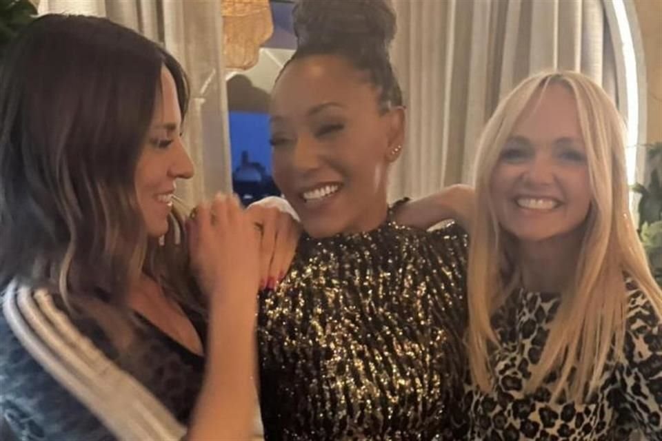 Durante su fiesta de cumpleaños número 50, la cantante Mel B se reunió con dos de compañeras en Spice Girls: Mel C y Emma Bunton.