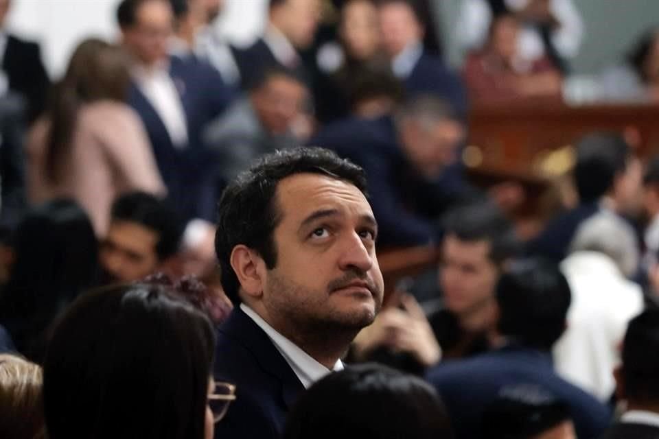 Andrés López Beltrán, durante la toma de protesta de Clara Brugada como Jefa de Gobierno de la CDMX, en octubre pasado.