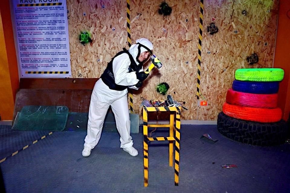 La reportera vivió la experiencia del anger room.