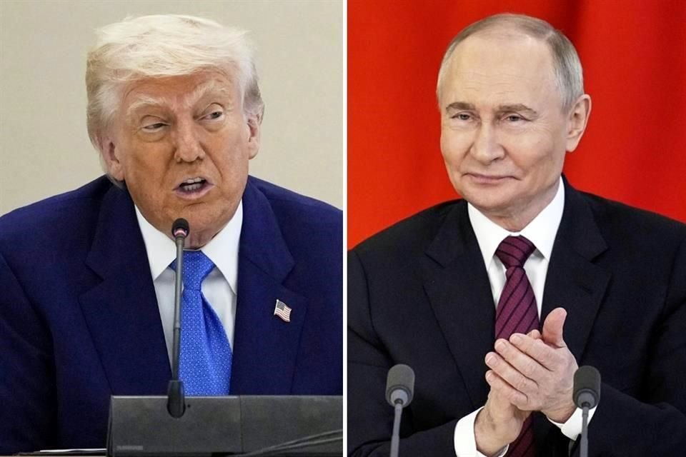 Donald Trump sostuvo llamada telefónica con  Presidente ruso, Vladimir Putin: 'Fue una buena conversación, pero no una que lleve a la paz'.