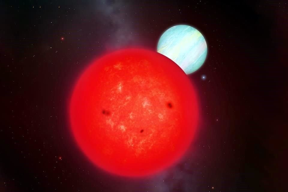 Recreación artística de la estrella enana TOI-6894