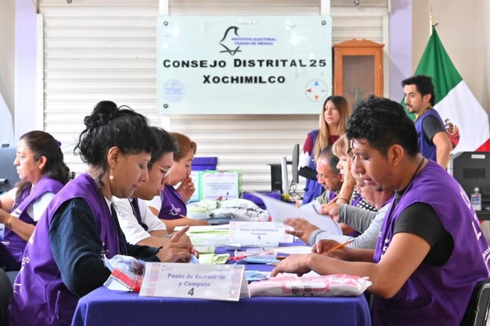 Tiene INE-CDMX a su cargo conteo de votos de aspirantes federales; el IECM los revisa a nivel local.