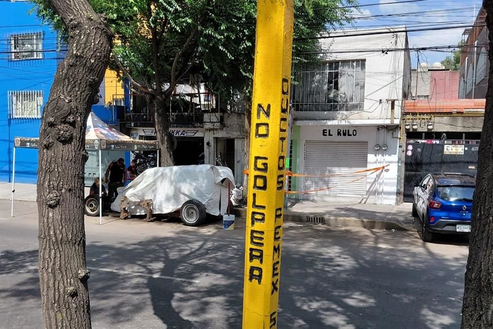 Desde este local se hicieron las labores para la conexión clandestina que detectó personal de Pemex.