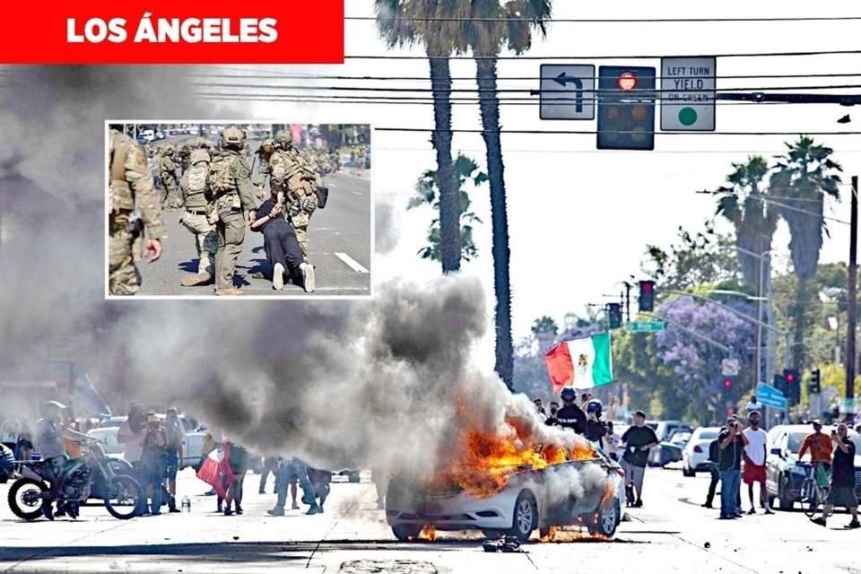 En varios barrios de la ciudad californiana se registraron ayer protestas y detenciones, tras los operativos federales.