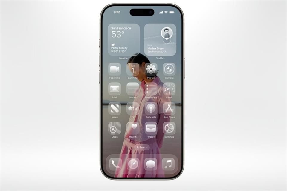 Se presentó el nuevo 'liquid glass', que será un nuevo diseño de pantalla, botones y aplicaciones.