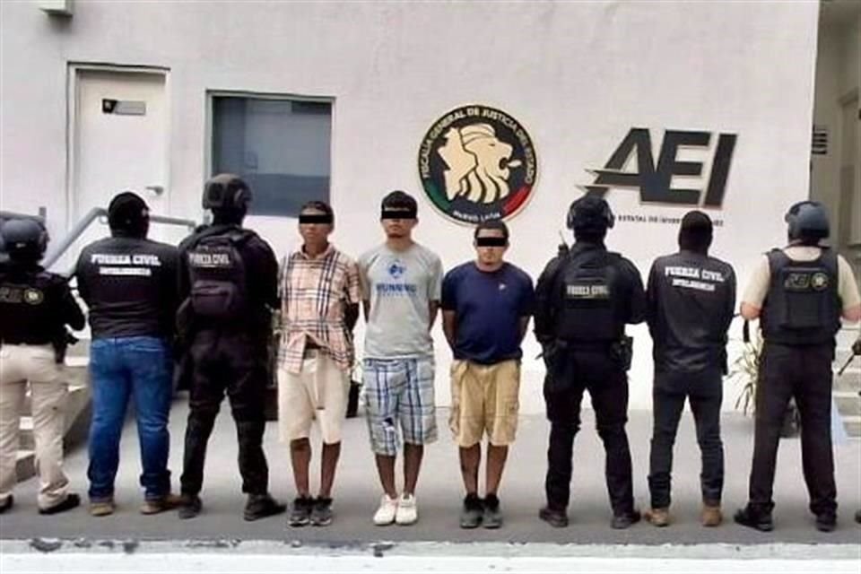 Fuerza Civil detiene a cinco personas en posesión de droga en tres operativos distintos, además de abatir a un pistolero, en Linares.